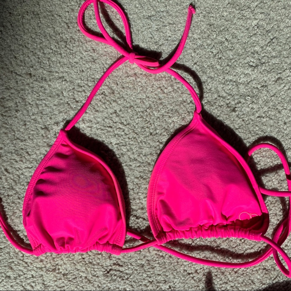 Neon Pink Bikini Top